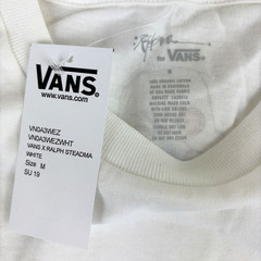 Vans Vault x Ralph Steadman Shark T-shirt Mens M Organic Cotton WildAid