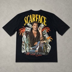 Scarface x Reason The World Is Yours Graphic T-Shirt Black NWT Size Large