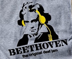 Beethoven the original def jam T Shirts Gray Gildan Ultra Cotton