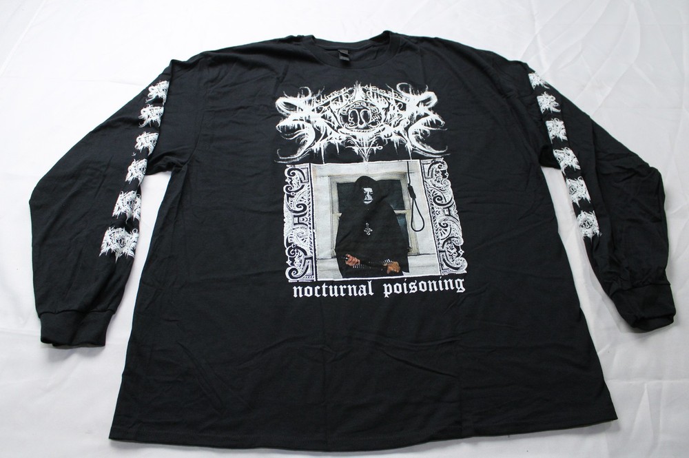 Xasthur Unisex Adult’s Graphic Nocturnal Long Sleeve Shirt AP2 Black Size: 2XL