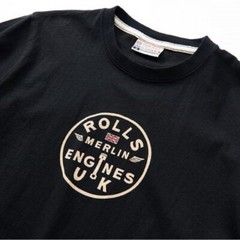 Red Canoe Rolls Royce Merlin T-Shirt – Black