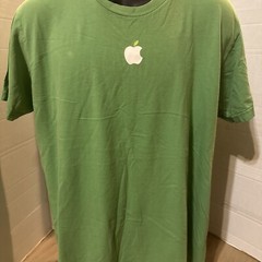 APPLE Employee T-Shirt~AMERICAN APPAREL USA~ Apple Green~TECH COMPANY~Adult XL