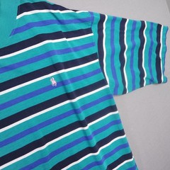 Vintage Knights of Round Table Striped Horse Green Purple Men’s T Shirt Large