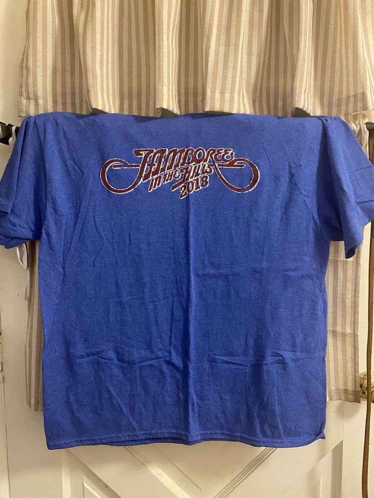 2018 Jamboree In The Hills Blue T Shirt Toby Keith Riley Greene Final Show