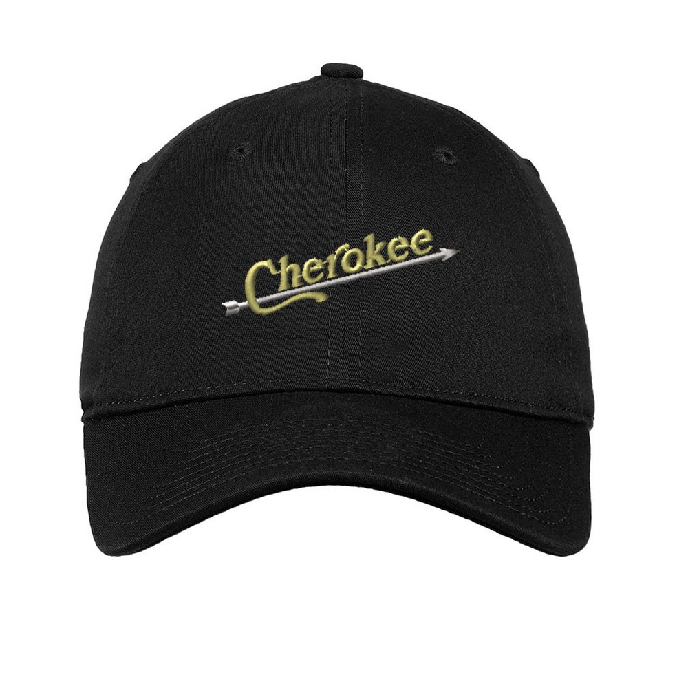 Indian Cherokee Embroidered Soft Low Profile Hat