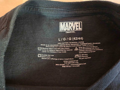 Mens Marvel Black Purple Pink Neon Venom Graphic Print T-Shirt Size L