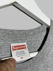Supreme Molotov Tee Heather Grey Size M SS18 T-Shirt