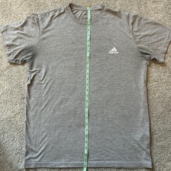 Adidas Gray Heather Men’s size L Athletic T-Shirt