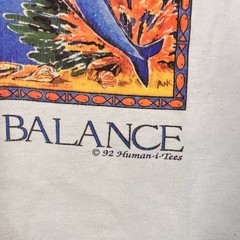 Vtg 90s Save the Dolphins Graphic T-Shirt L Cotton Made USA Activist TreeHugger