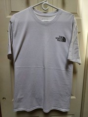 MENS SIZE XL, WHITE, THE NORTH FACE T-SHIRT, COTTON/POLYSTER, PRE-OWNED