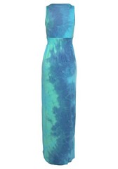 Women’s Sleeveless Maxi Dress – Smocked Waist, Decorative Straps, Unique Prin…