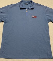 Kani Shirt Mens XL Blue Mesh Sport Jersey 1/4 Zip Logo Hip Hop 90s Retro
