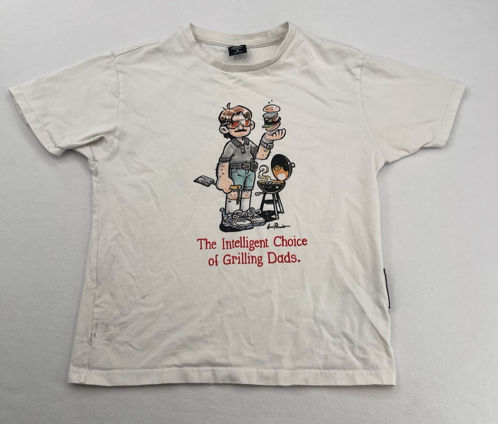 NEW BALANCE X LEVITZO “THE INTELLIGENT CHOICE OF GRILLING DADS” T-SHIRT White M