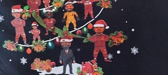 Liverpool FC Christmas Tree Players Crew Cut 2XLarge T Shirt 100% Cotton