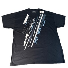 Sean John Men’s Shirt 2XL Graphic Design Front Black New With Tag T-Shirt