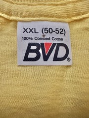 MADE IN USA 🇺🇸 DEADSTOCK BVD 100% Combed Cotton Single Stitch Pocket Tshirt…
