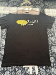 Palm Angels Los Angeles Men’s Black Logo Graphic Crew Neck T-Shirt Size M