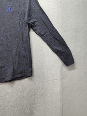 Jordan Shirt Mens XL Gray Long Sleeve Jumpman Logo Basketball Crewneck Tee