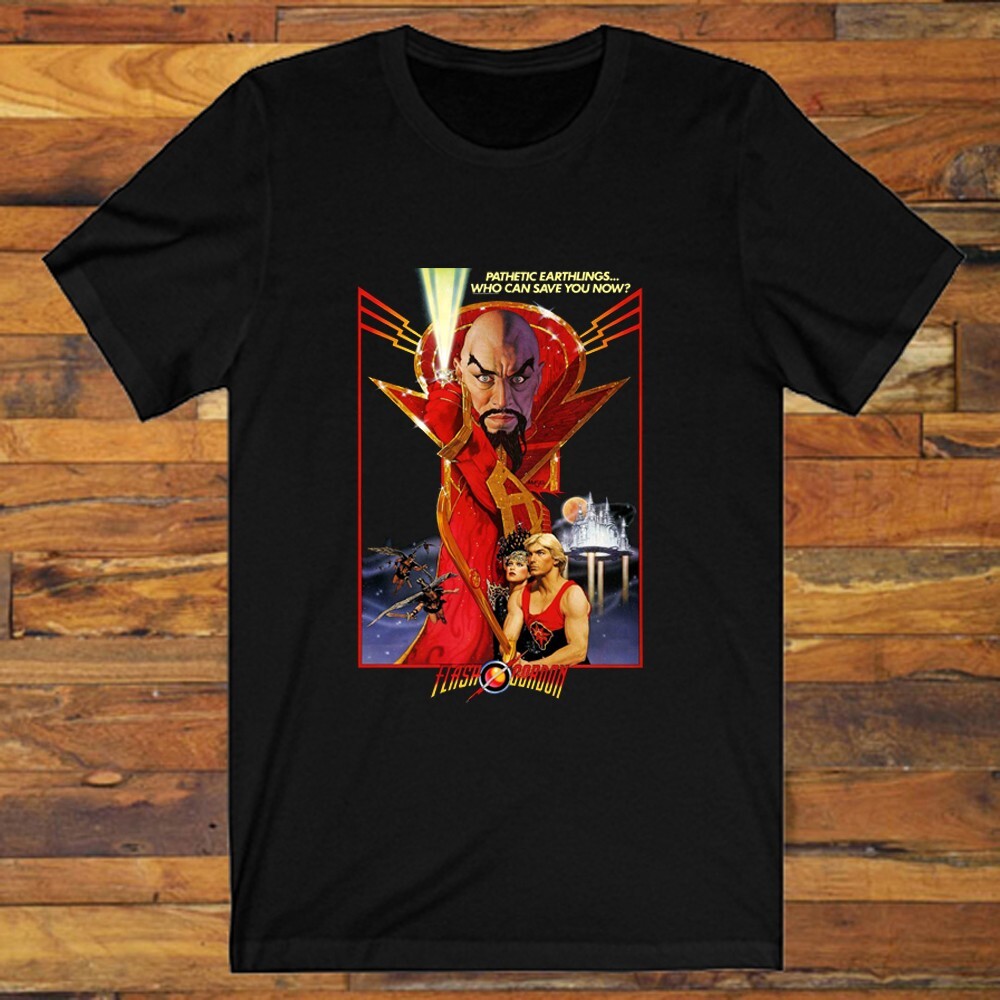 Flash Gordon Movie Men’s Black S-5XL