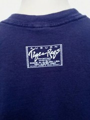 VTG T Shirt Medium Auburn University Blue I HEART Hot Tigers USA College Sports