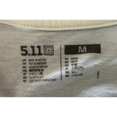 5.11 Tactical Purpose-Built Gear Graphic T-Shirt Mens Medium Cream Off-White