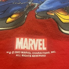 Vintage 00s Marvel Spider-Man Punisher 2003 Marvel Comics Mens Size XL Y2K