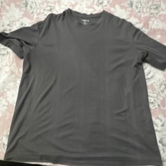 Claiborne Men’s Gray Ribbed Knit Crew Neck Short Sleeve T-Shirt Big & Tall 2XLT