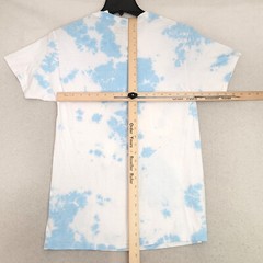 NEW SMURFS TIE DYE T SHIRT MENS SMALL S BLUE WHITE MUSHROOM NWT