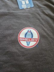 Ford Shelby GT Tee Shirt Men’s Size L Gray Graphic Print 2 Sided New
