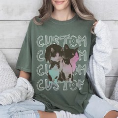 Personalized Cat Pet Photo Comfort Tee Custom Dog Shirt Gift