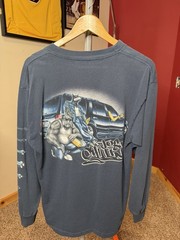 Y2K Rollin Hard Just Chillin Low Rider Long Sleeve With Sleeve Hit(XL)