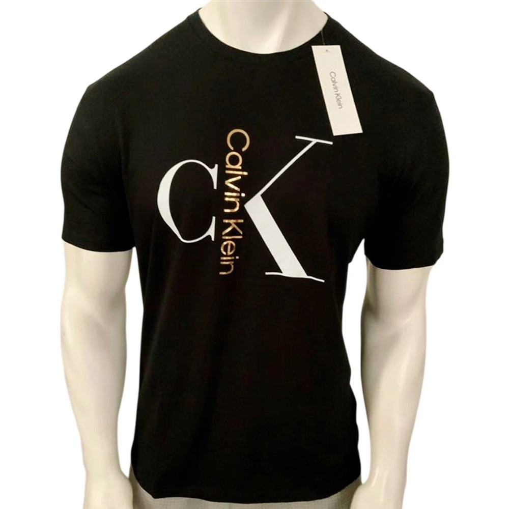 MSRP $54.99 NWT CALVIN KLEIN MEN’S BLACK CREW NECK SHORT SLEEVE T-SHIRT SIZE S L