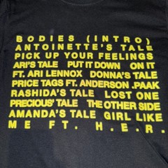 Ari Lennox Shea Butter Baby Album Track List T-Shirt Cotton Longsleeve Black Sm.