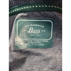 NEW ~ GH Bass Mens XXL Henley Shirt Long Sleeve Waffle Knit Gray 2XL NWT