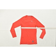 Nike Pro Dri-FIT Compression Long Sleeve Shirt Red Men’s Small Athletic Baselaye