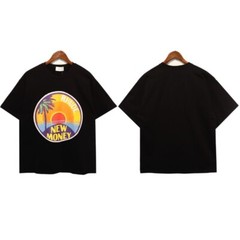 43STYLE RHUDE Men High Quality Leisure Cotton Short Sleeve Polo T-Shirt S-2XL