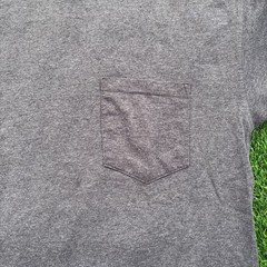 VTG 90’s Russell Athletic Pro Cotton Heavyweight Pocket Tee Blank Gray Men’s M