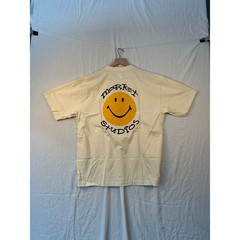 NWT Market Studios Smiley Arc T-Shirt Mens XXL Ecru Cream Short Sleeve #2206