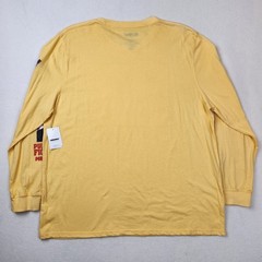 Miramax Pulp Fiction Long Sleeve Shirt Mens 2XL Yellow Movie Graphic Tee NEW