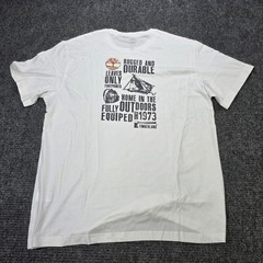 Timberland Rugged and Durable Graphic T-Shirt Men’s Size XL White Outdoors NWT