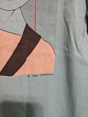 Vintage Mode International Magazine Patrick Nagel Sushi Girl T-shirt Used As-Is
