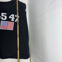Donald Trump 3/4 Sleeve V Neck Shirt 45/47 American Flag XXL L15