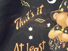VTG Single Stitch Halloween Teddy Bear Witch T-Shirt Size L Trick or Treat