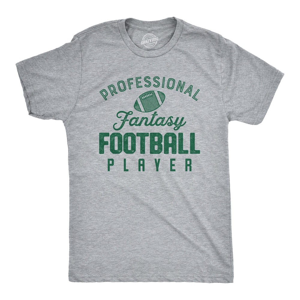 Mens Professional Fantasy Football Player T Shirt Funny Sports Tee