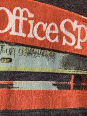 OFFICE SPACE MILTON T-Shirt L Official License Red Stapler 90s Movie Large