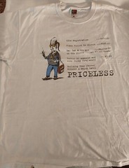 Fruit of the Loom White Priceless T-Shirt South by Southwest Cost Mens XL NWOT