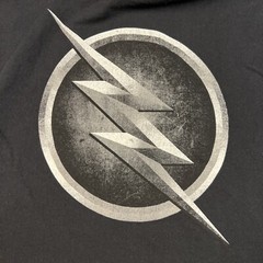 The Flash Shirt Mens Medium Black EUC Fastest Man Alive DC Comics