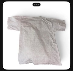 Denny Firste New York City Shoppers Graphic Print Gray Crew Neck T-Shirt L