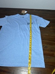 marsh wear Men’s T Shirt Light Blue Tight Lines Graphic Fishing Small New! Tags