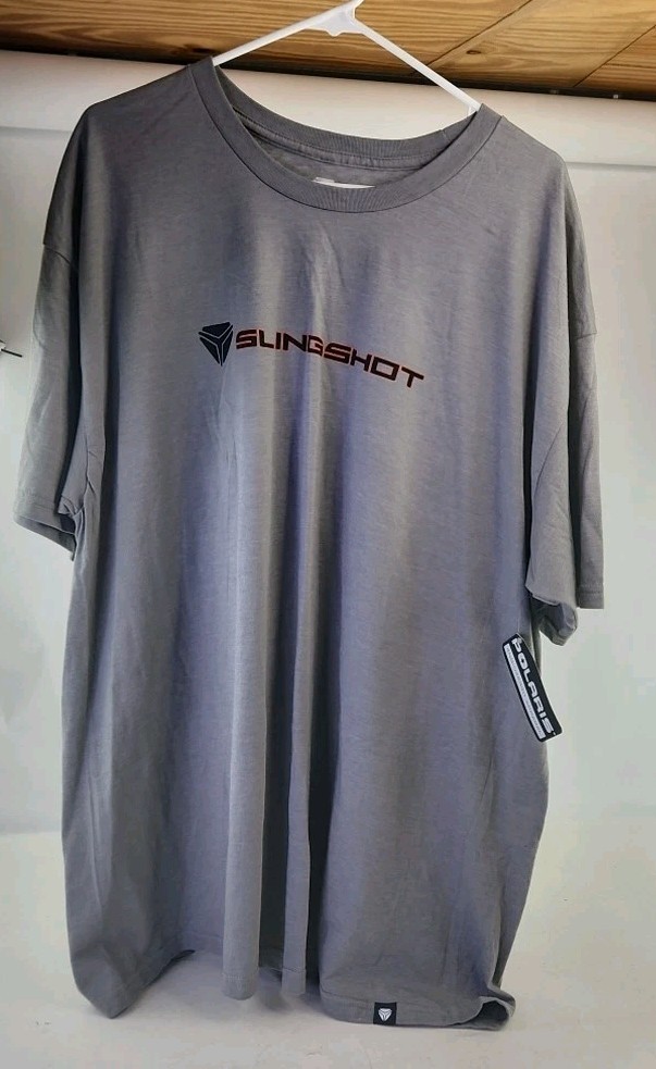 Polaris Slingshot Mens Gray / Orange Solid Graphic T-Shirt Size 2 XL